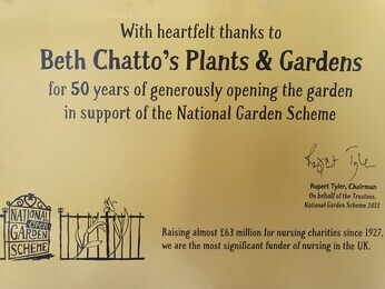 Celebrating 50 years of opening the garden in support of the National Garden Scheme Celebrating 50 years of opening the garden in support of the National Garden Scheme